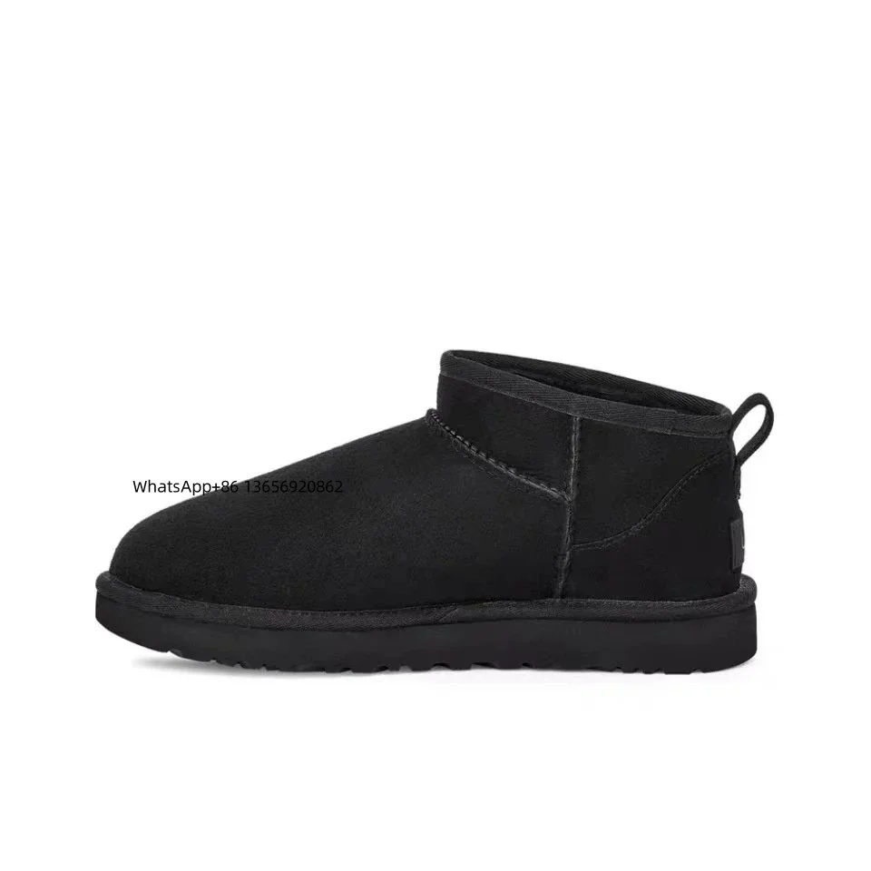 UGG Classic Short Black Suede Boots