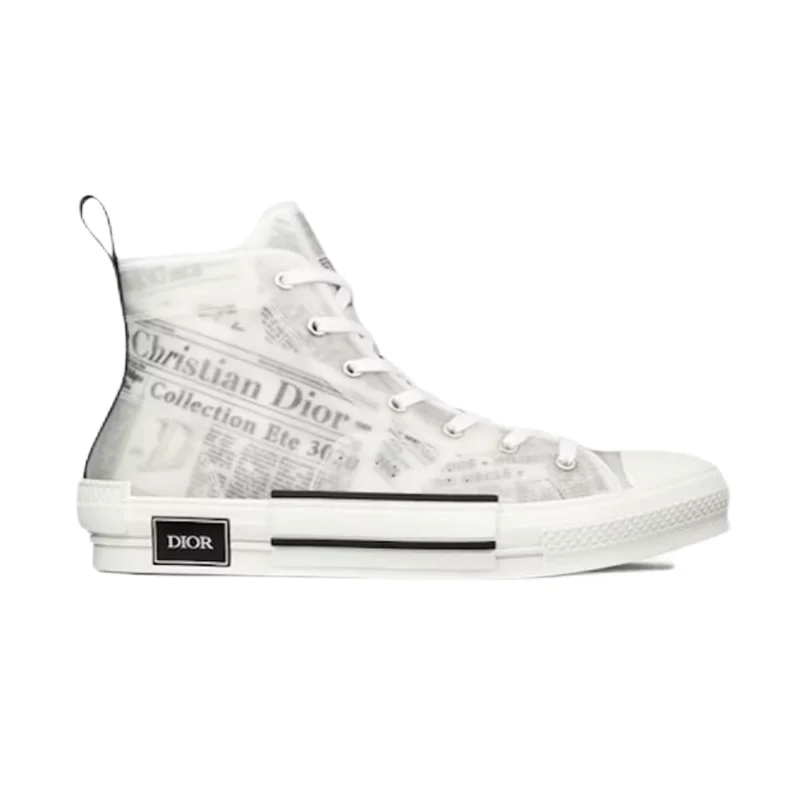 Dior Dior Book Tote White High Top Sneakers
