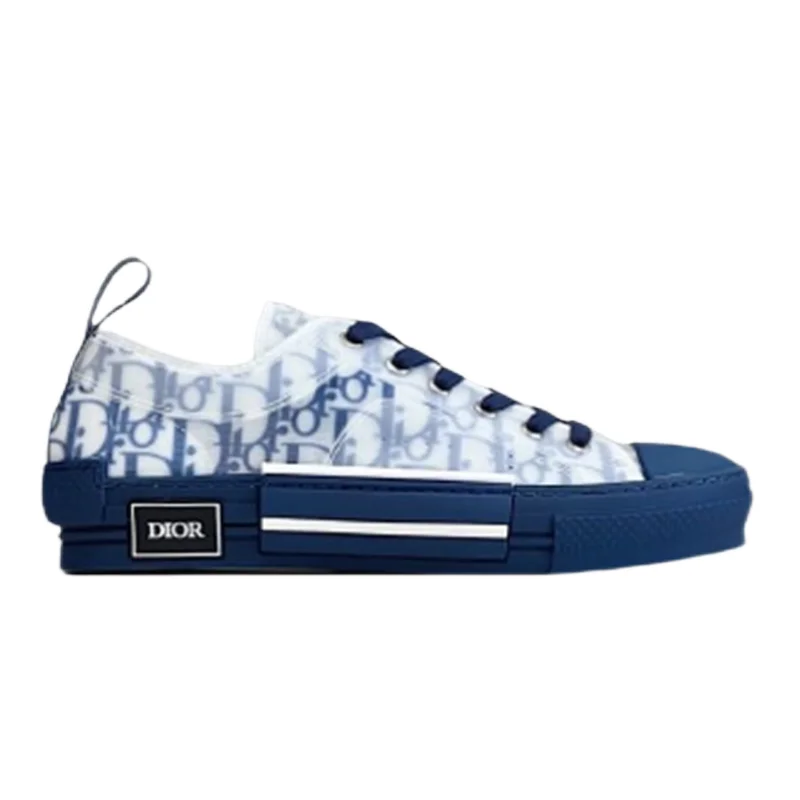 Dior Lady Dior Blue Monogram Low Top Sneakers