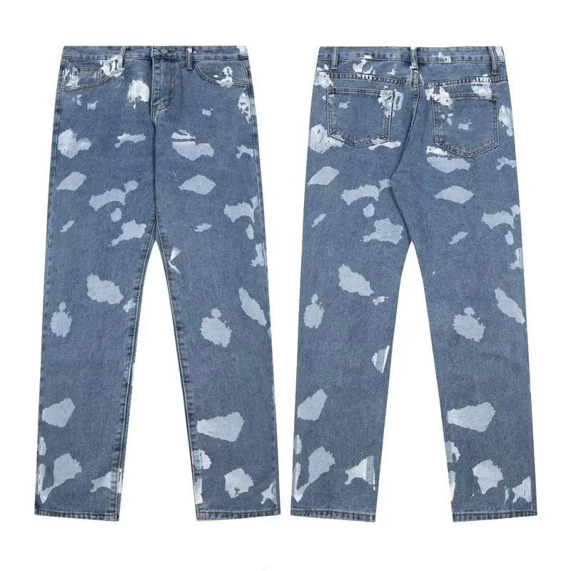 Paint Splatter Denim Jeans