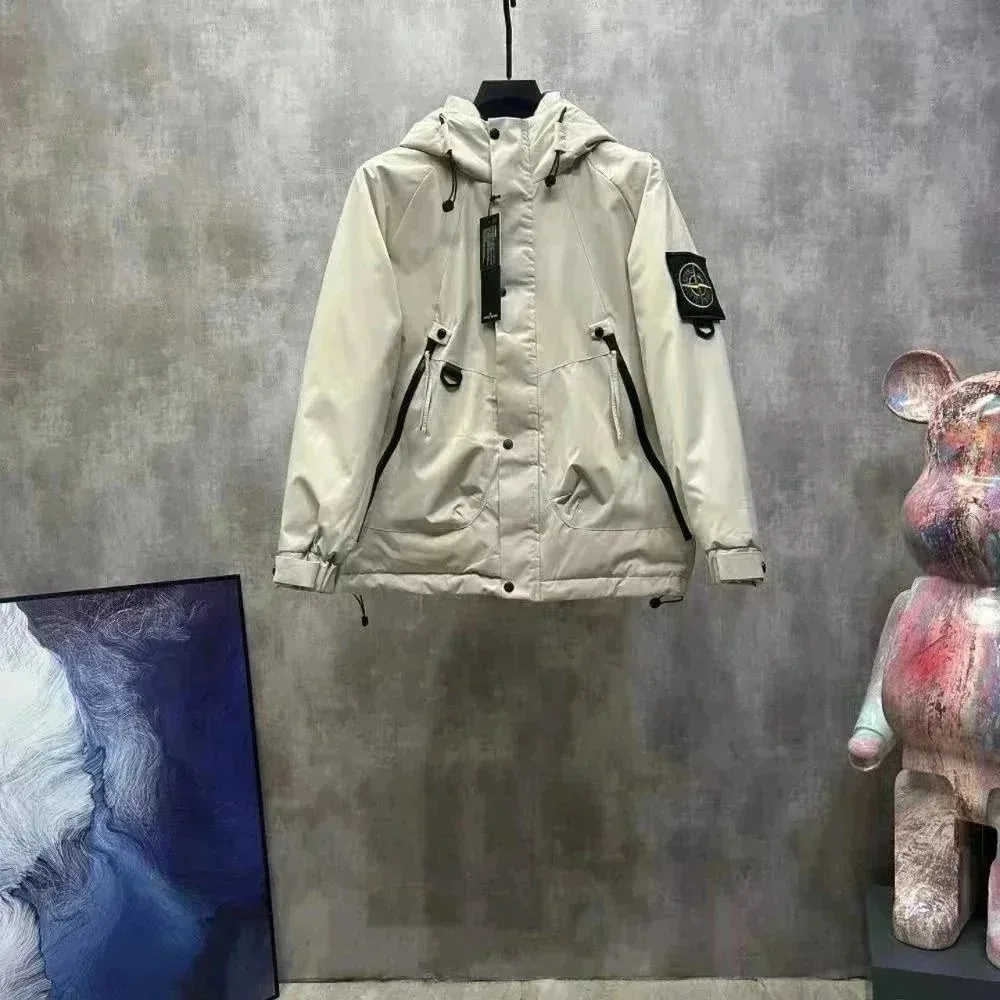 Stone Island 68-15 Beige Hooded Parka