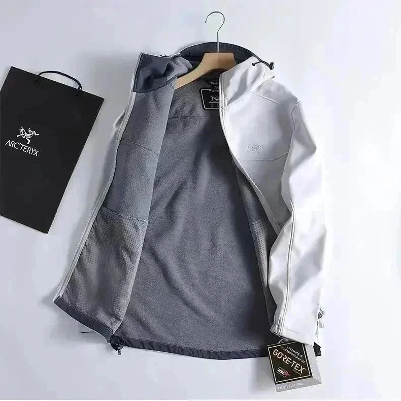 Arcteryx Alpha SV Grey/White Hooded Jacket
