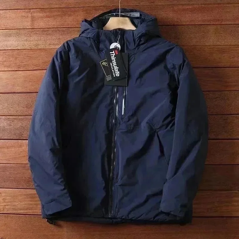 3M Thinsulate Hooded Parka Navy Winter Coat
