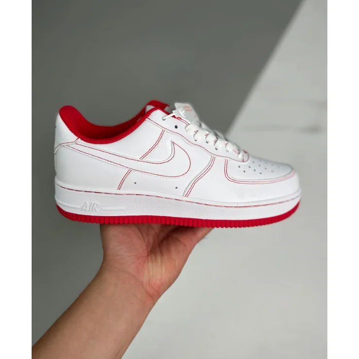 Nike Air Force 1 Sail/University Red Sneakers