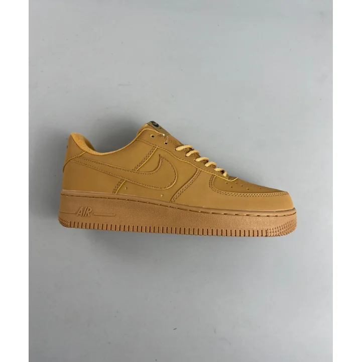 Nike Air Force 1 Wheat Yellow Sneakers