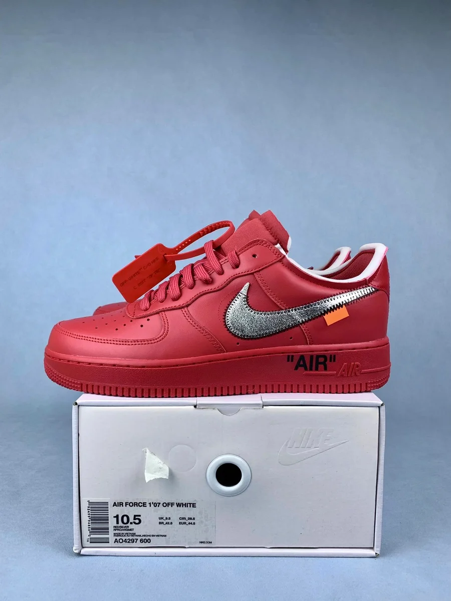 Nike Air Force 1 Off-White Red/White Sneakers