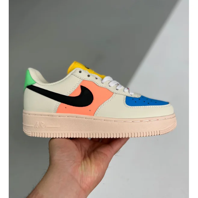 Nike Air Force 1 Sail/University Red/Blue Sneakers