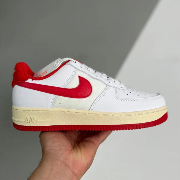 Nike Air Force 1 White/University Red Sneakers