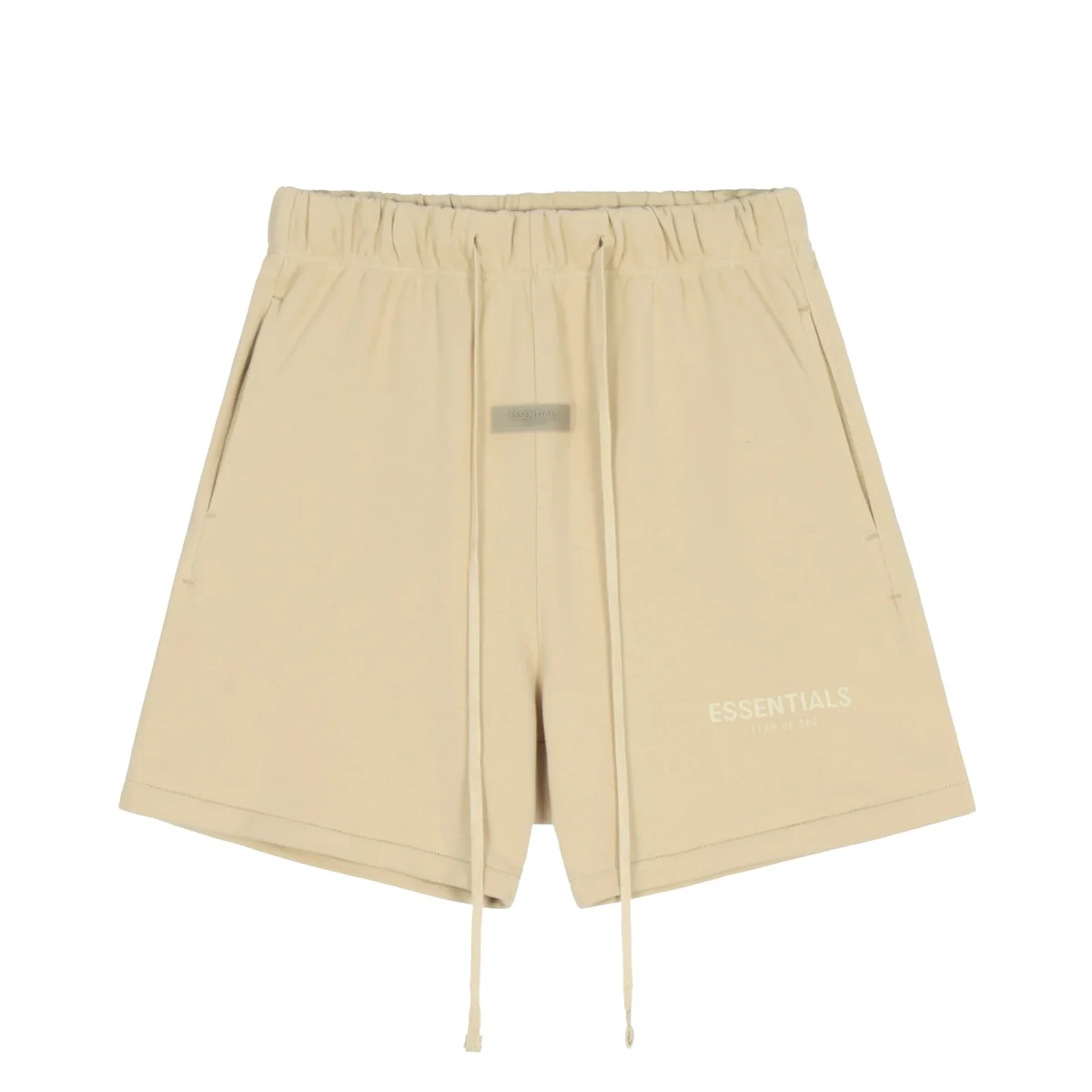 Fear of God Essentials Beige Drawstring Shorts