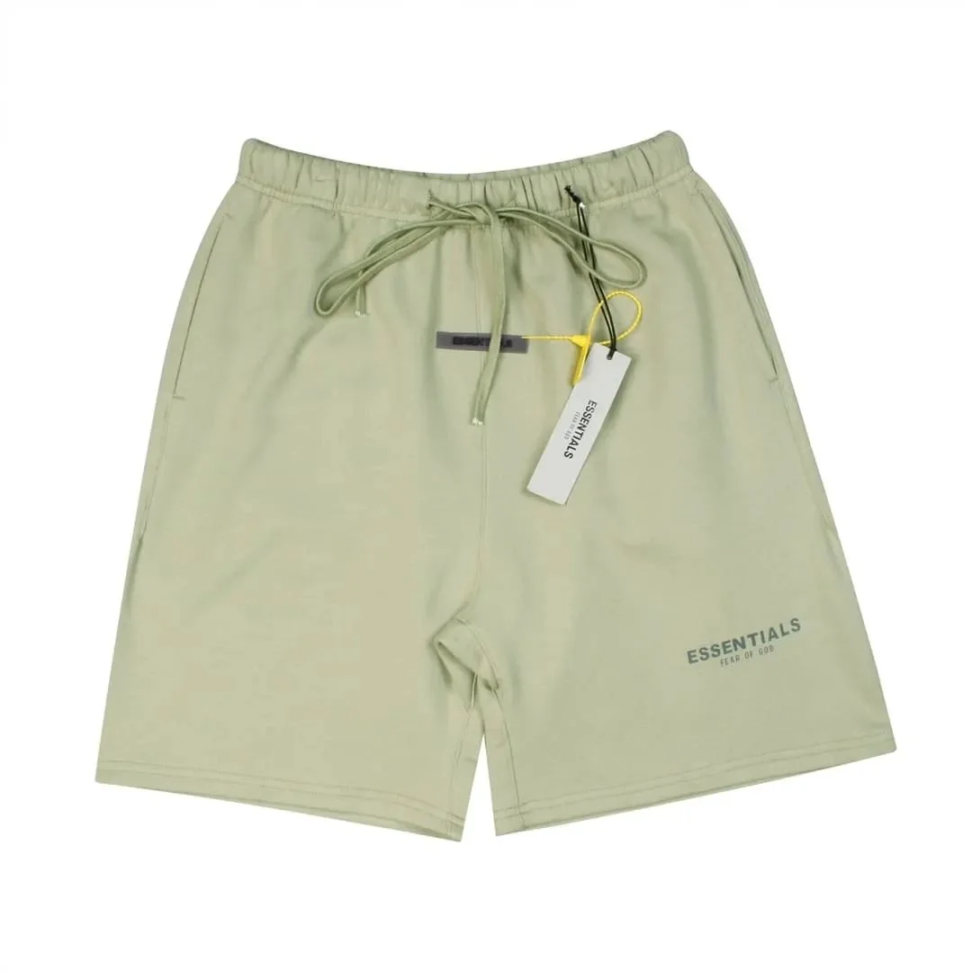 Fear of God Essentials Olive Green Shorts