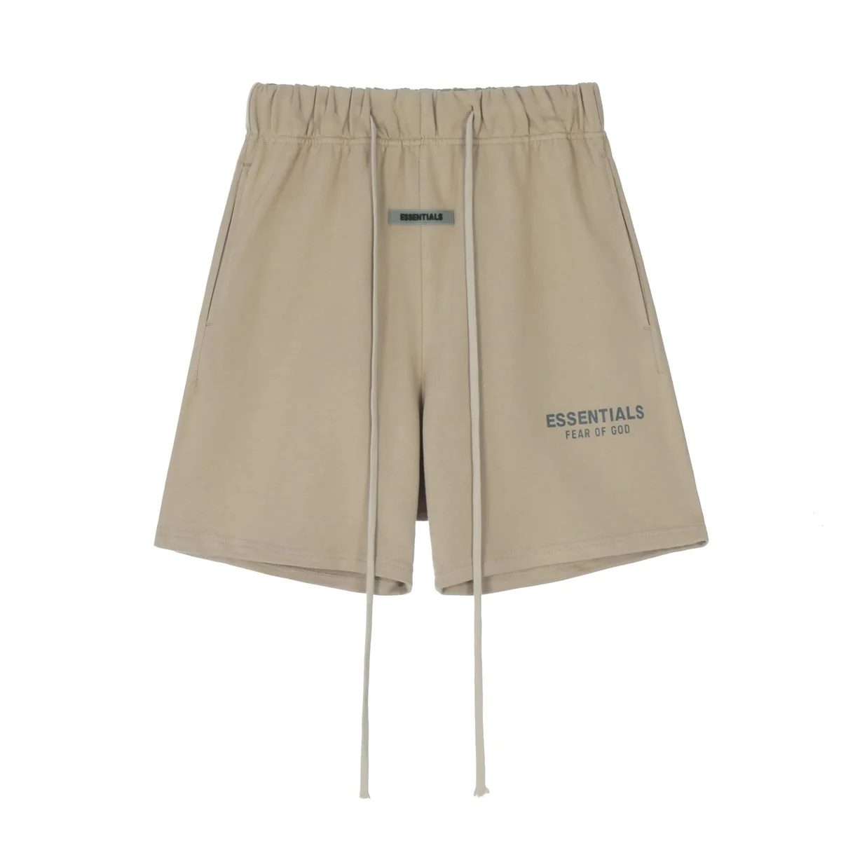 Fear of God Essentials Beige Drawstring Shorts