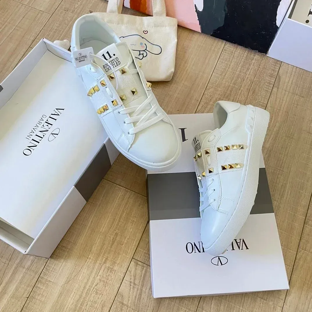 Valentino Rockstud Garavani White Sneakers