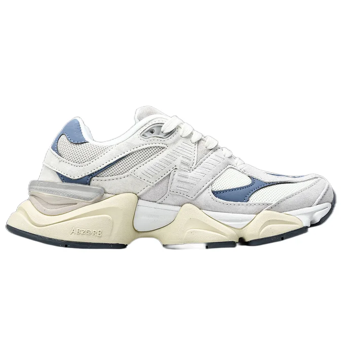 ABZORB White & Blue Sneakers