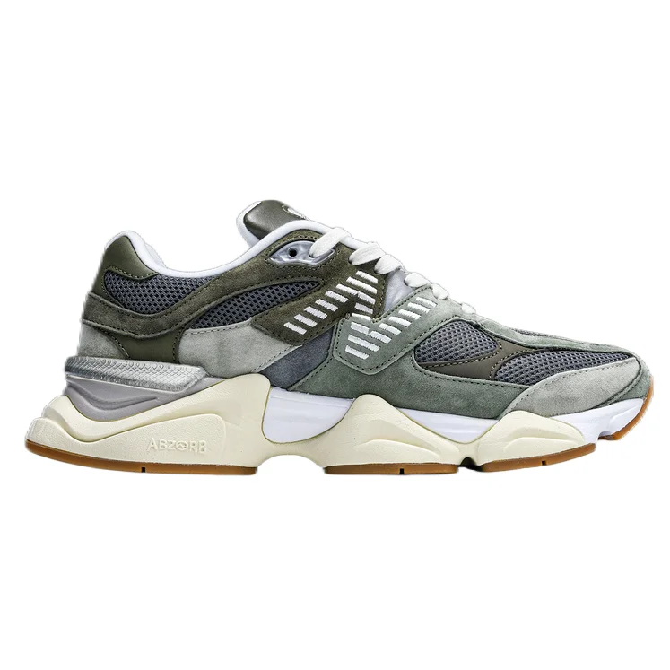 Unisex Modern Sneaker Olive Green & White