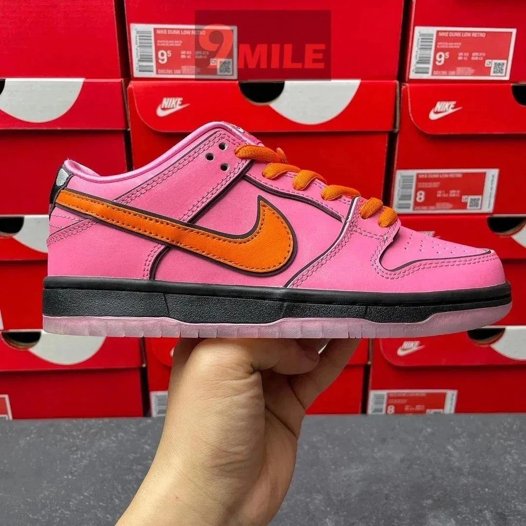 Nike Dunk Low Retro Pink Orange Sneakers