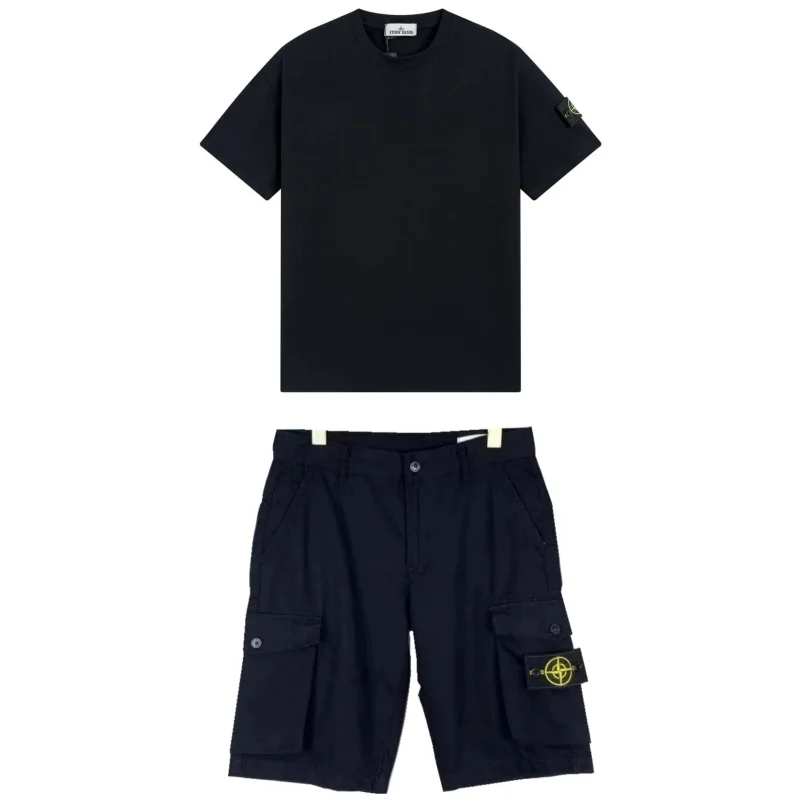 Stone Island 68-15 Black Cargo Set