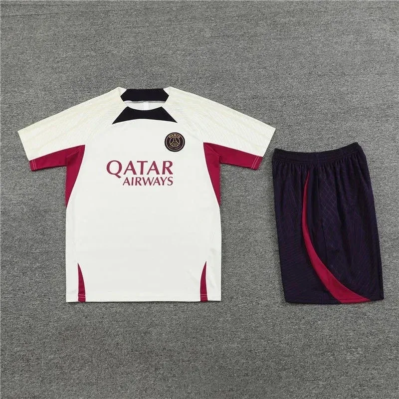 PSG Football Kit White/Red Shorts Set