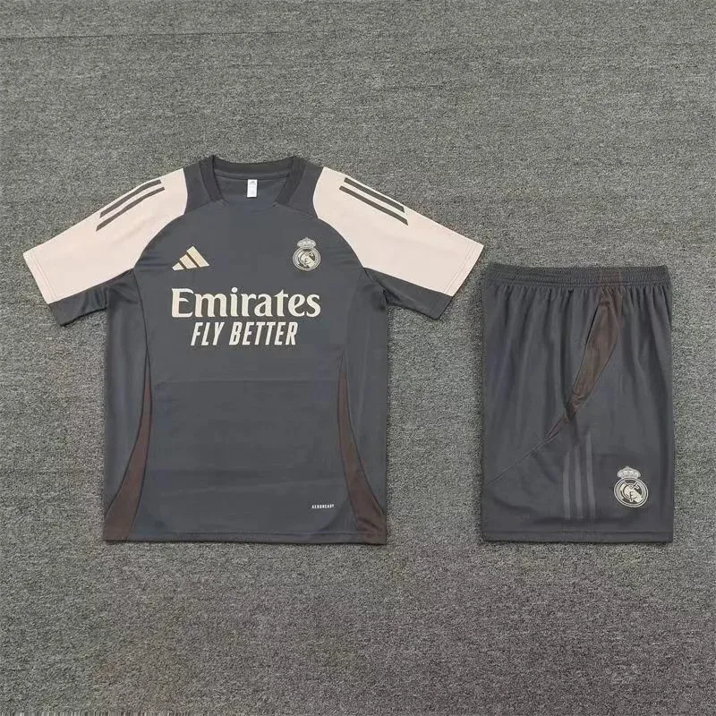 Adidas Real Madrid Training Set Grey/White Shorts & Jersey