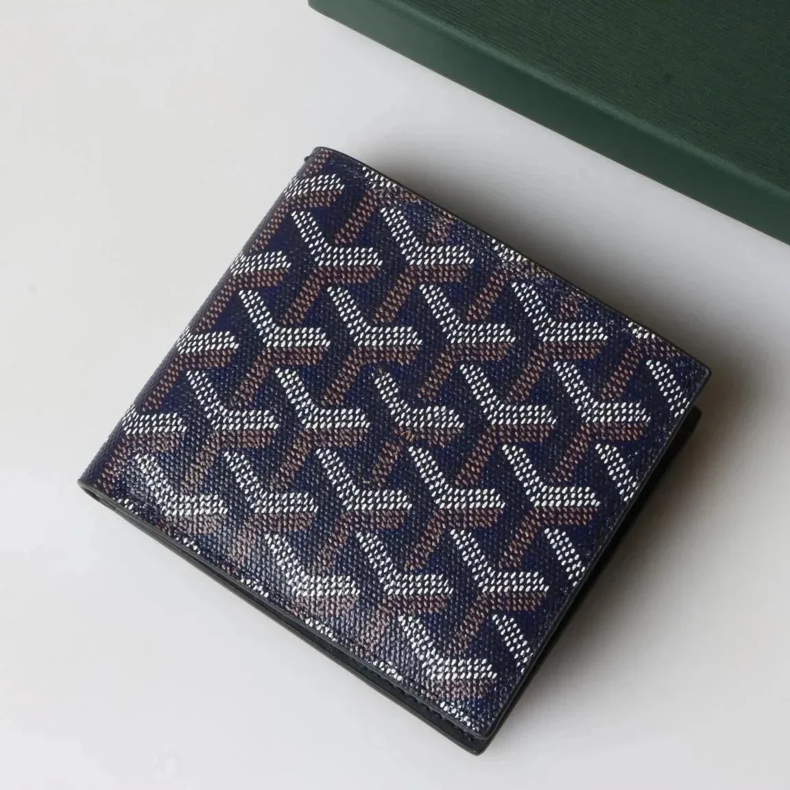 Goyard YARD Classic Wallet Navy & Brown