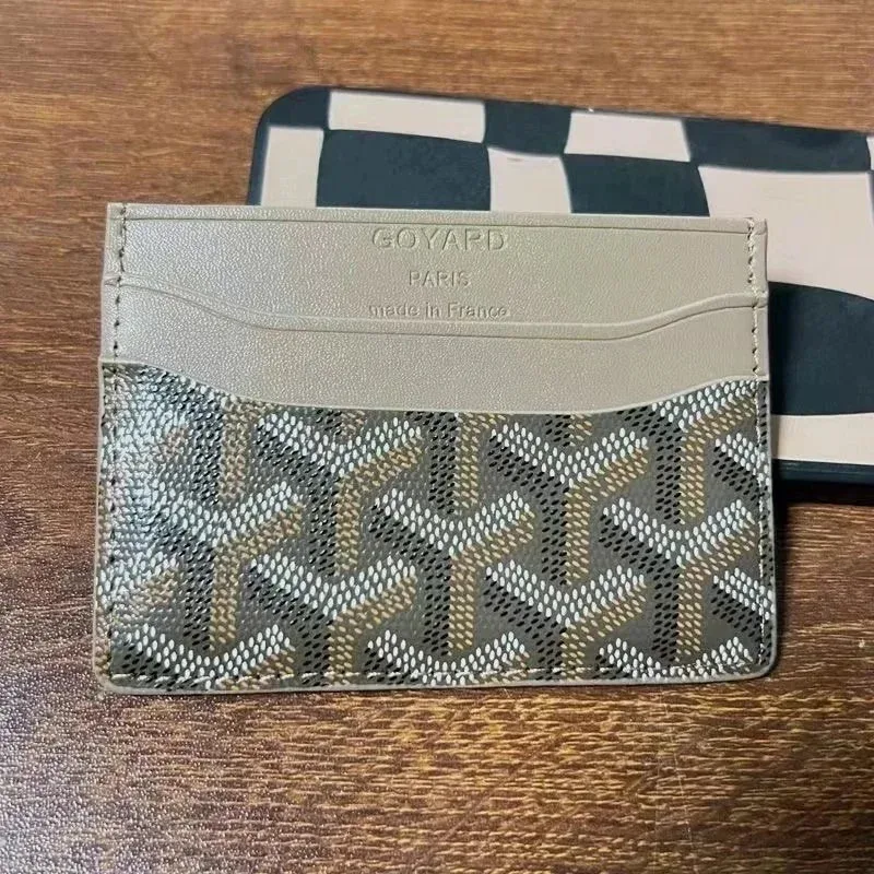 Goyard Card Holder Yatagan Beige