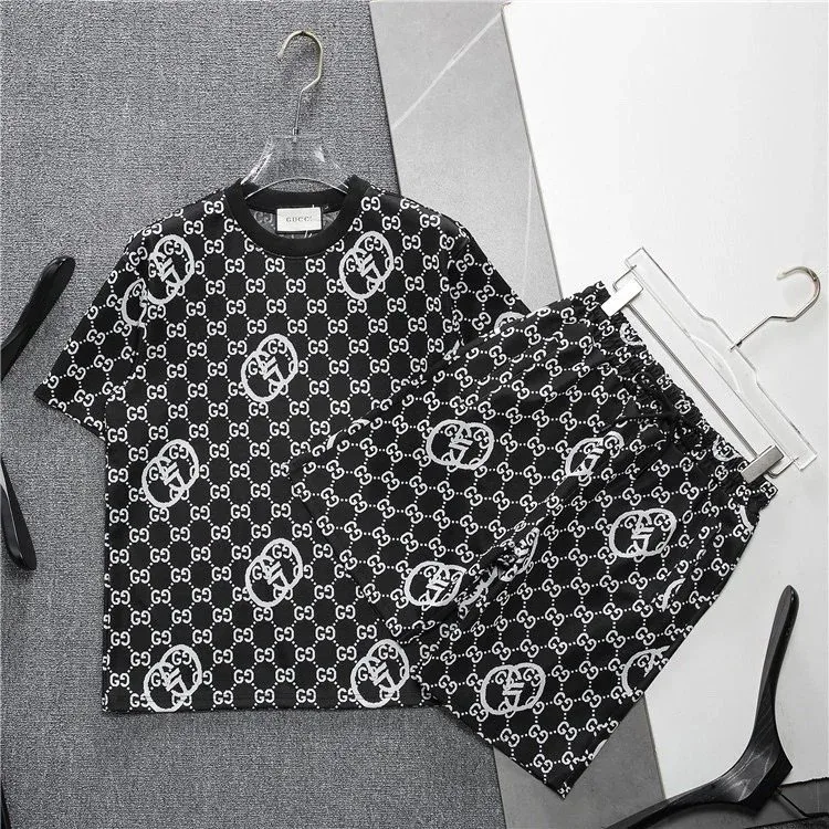 Gucci GG Supreme Black & White Logo Co-ord Set