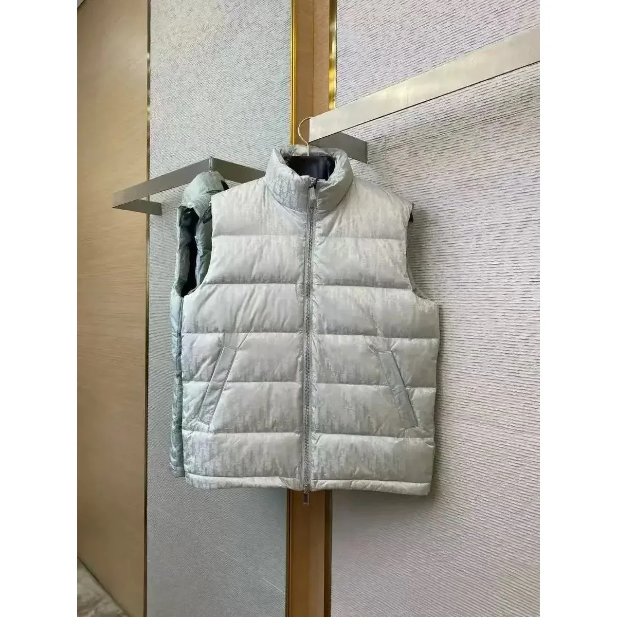 Dior Dior Book Tote Light Grey Puffer Vest