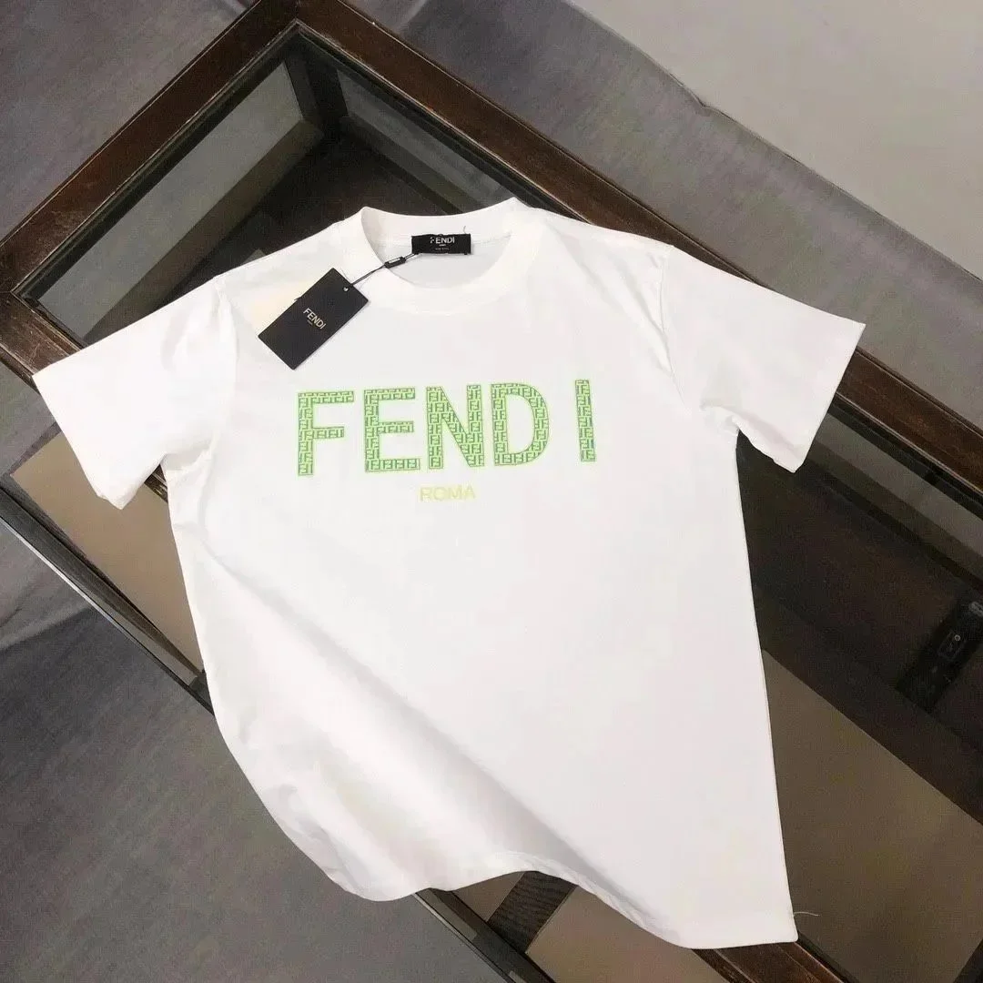 Fendi White Fendi Roma Logo T-Shirt