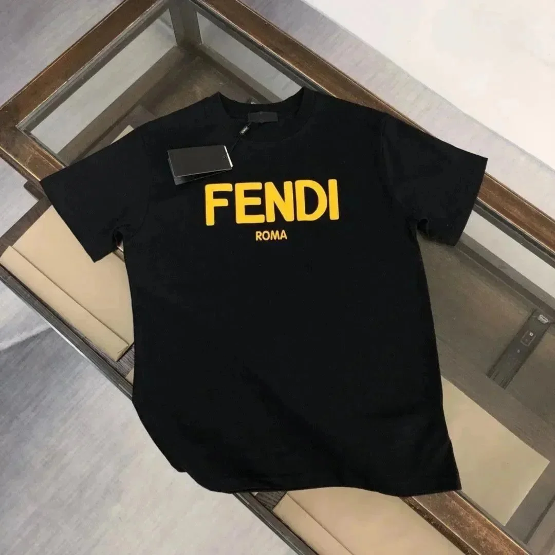 Fendi Black Fendi Roma T-Shirt