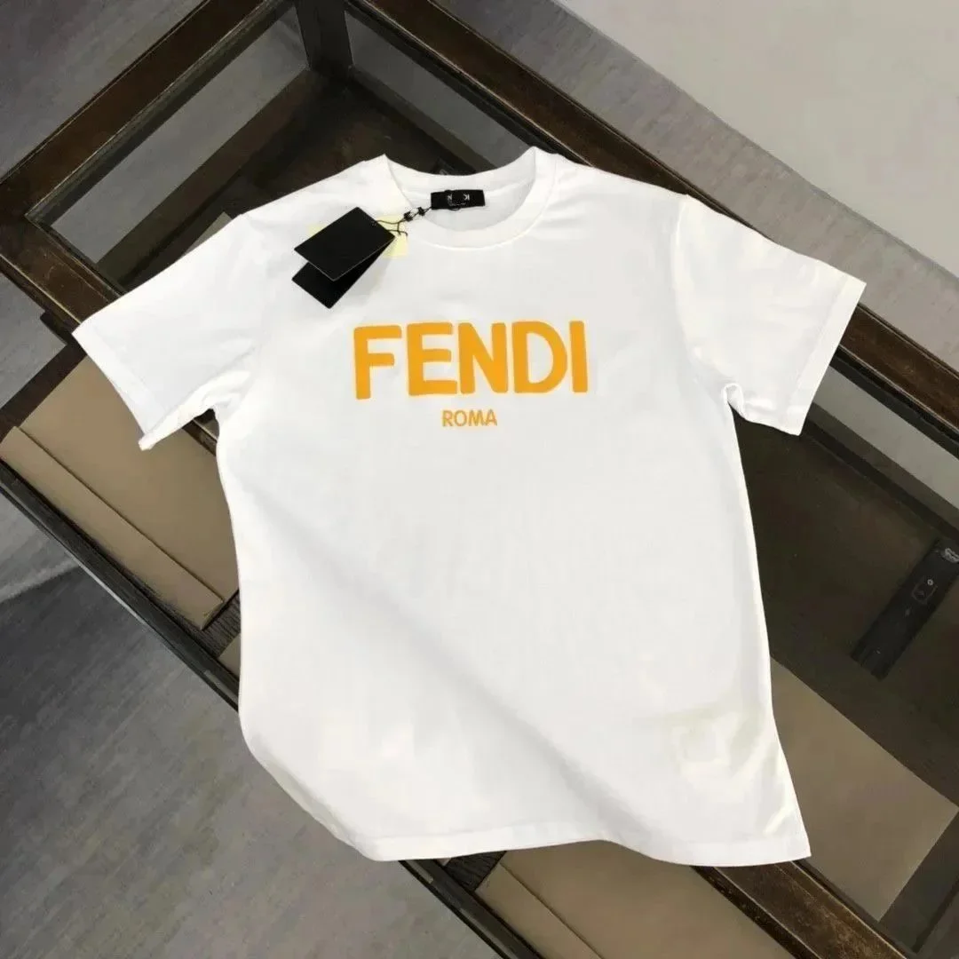 Fendi White Fendi Roma Logo T-Shirt