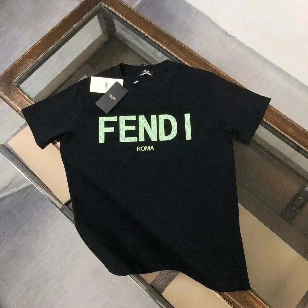 Fendi Black Fendi Roma T-Shirt