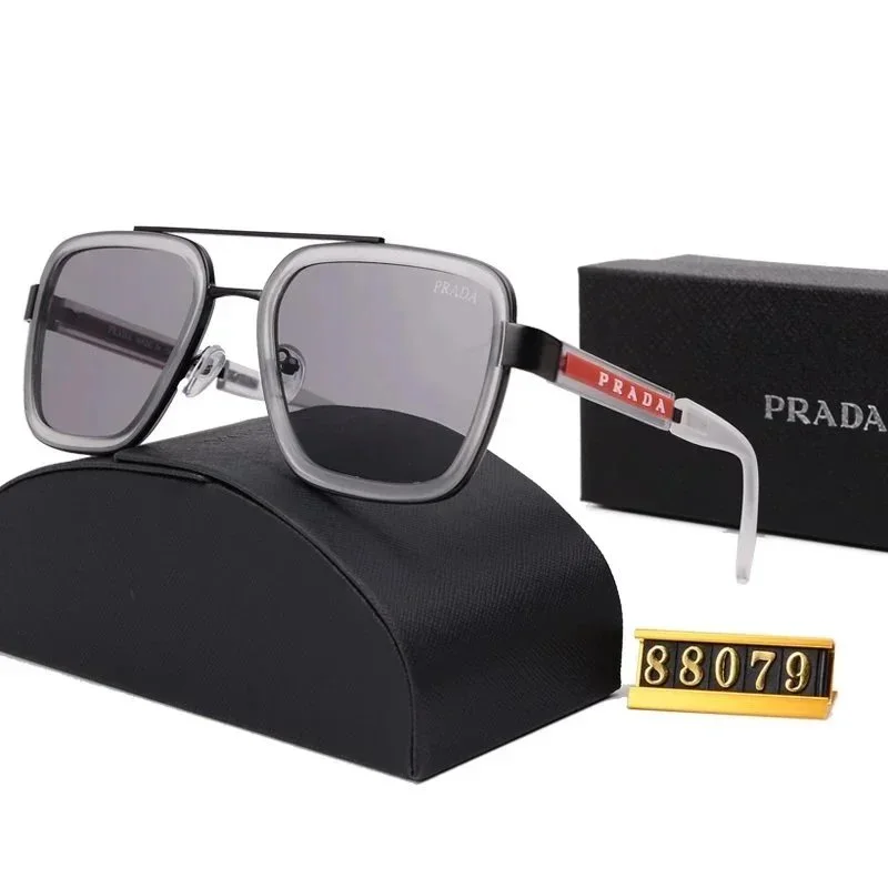 Prada 88079 Square Sunglasses Grey Lens Eyewear