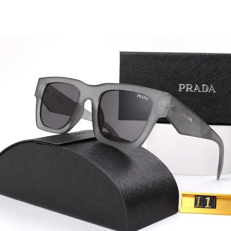 Prada Grey Square Sunglasses Eyewear
