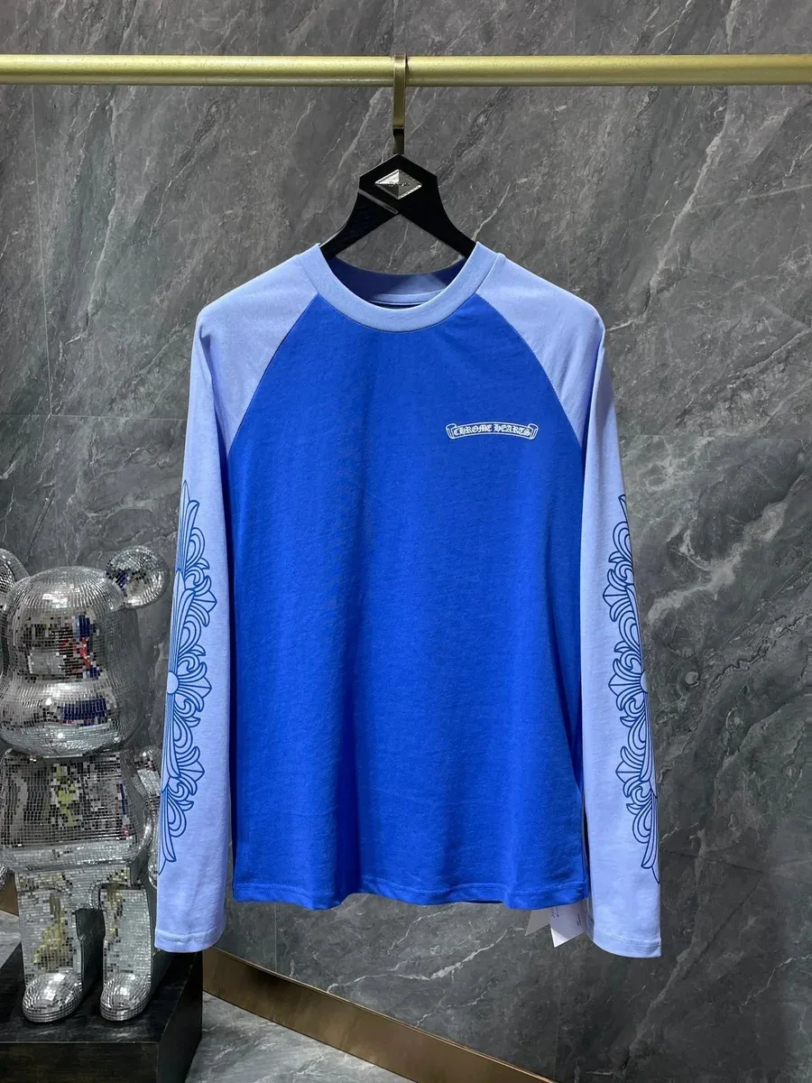 Chrome Hearts Blue & Light Blue Raglan T-Shirt