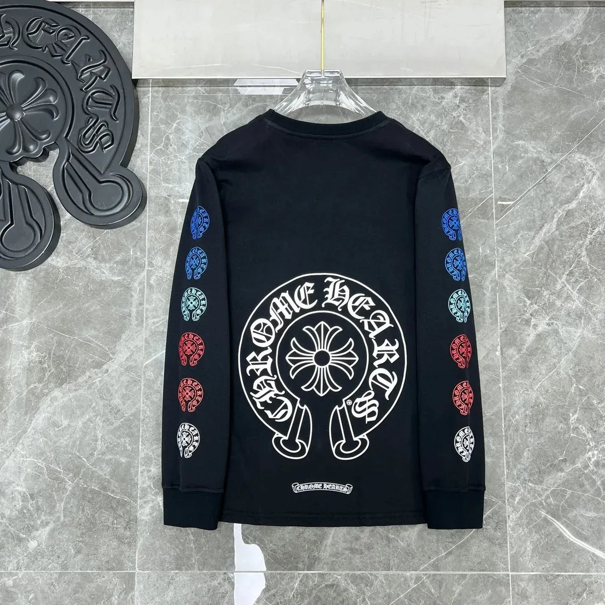 Chrome Hearts CH Cross Long Sleeve T-Shirt Black