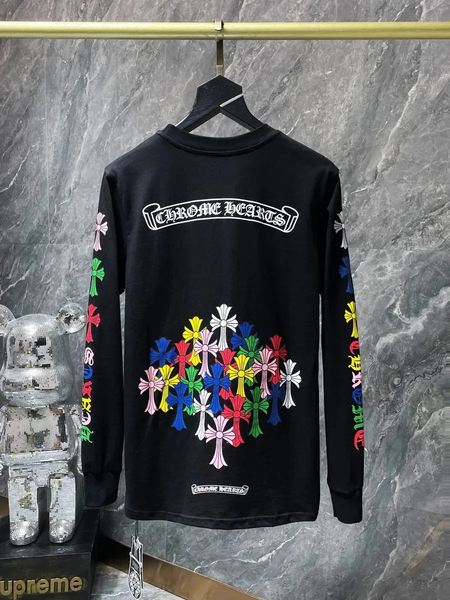 Chrome Hearts CH Cross Black Multicolor Long Sleeve T-Shirt
