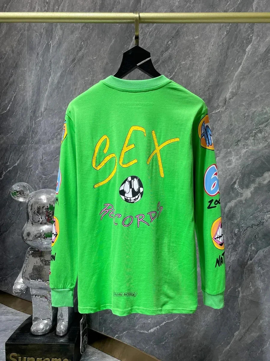 Supreme x Sex Records Green Long-Sleeve T-Shirt