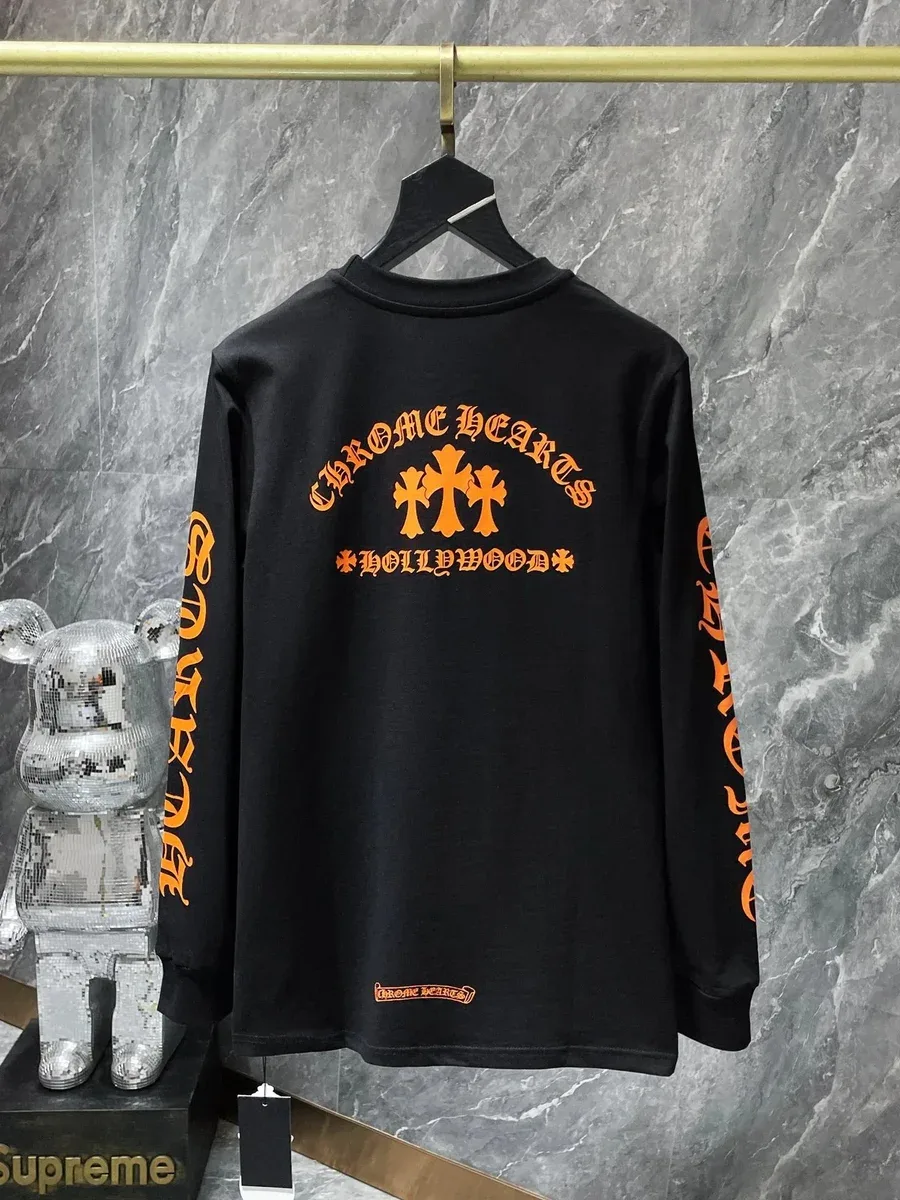Chrome Hearts Hollywood Cross Long Sleeve T-Shirt Black