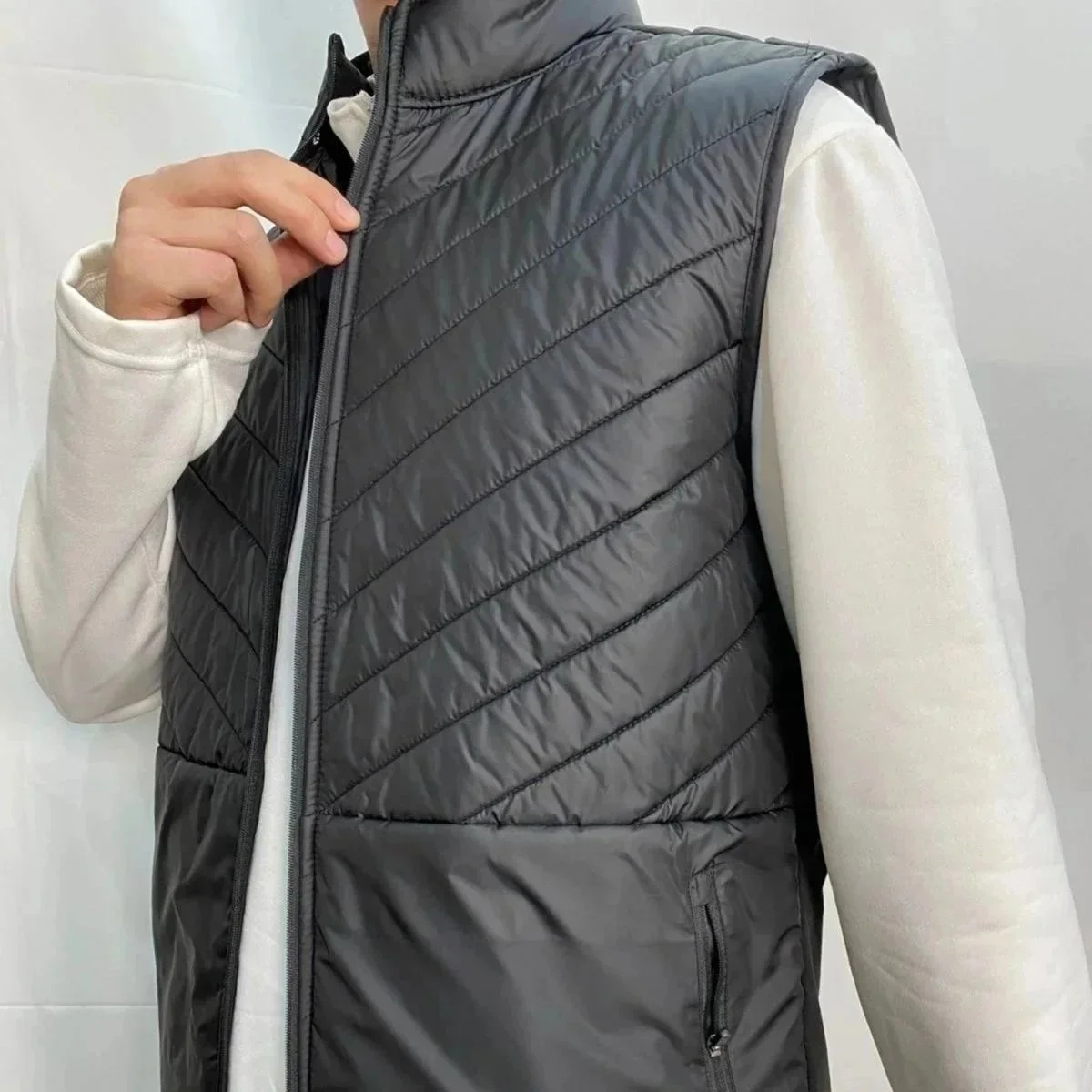 Black Quilted Puffer Vest