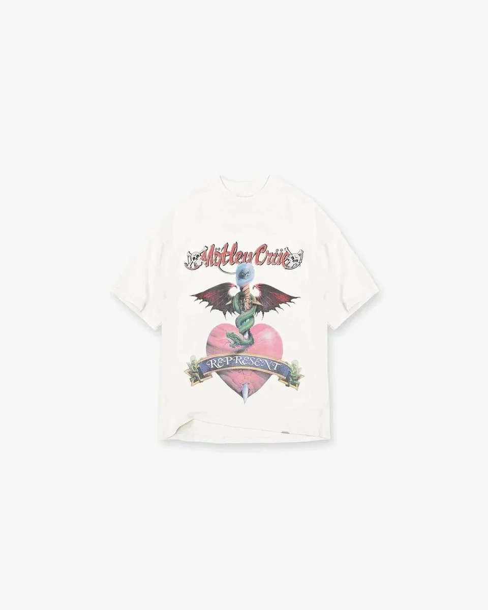 Represent Motley Crue 'Represent' Graphic T-Shirt White