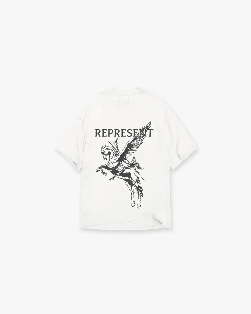 Represent Pegasus Graphic T-Shirt 27 Ivory