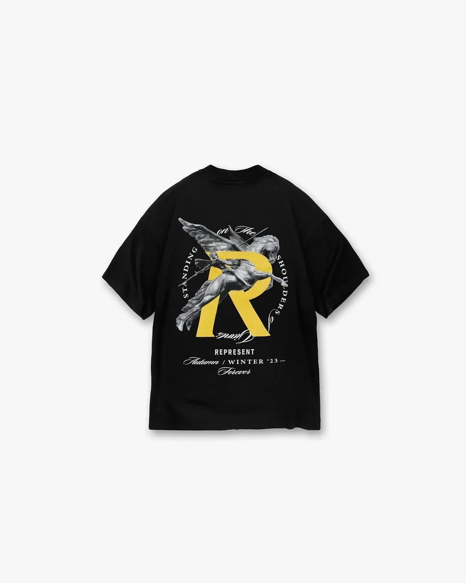 Represent Autumn/Winter '23 Pegasus T-Shirt Black