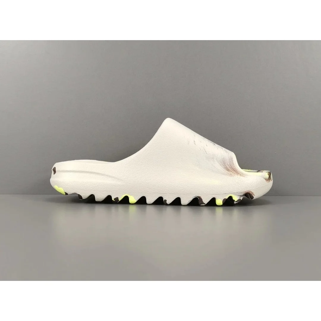 Yeezy Slide White/Brown Yellow Sandals