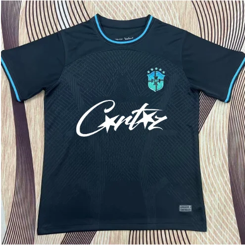 Cortez Black Soccer Jersey