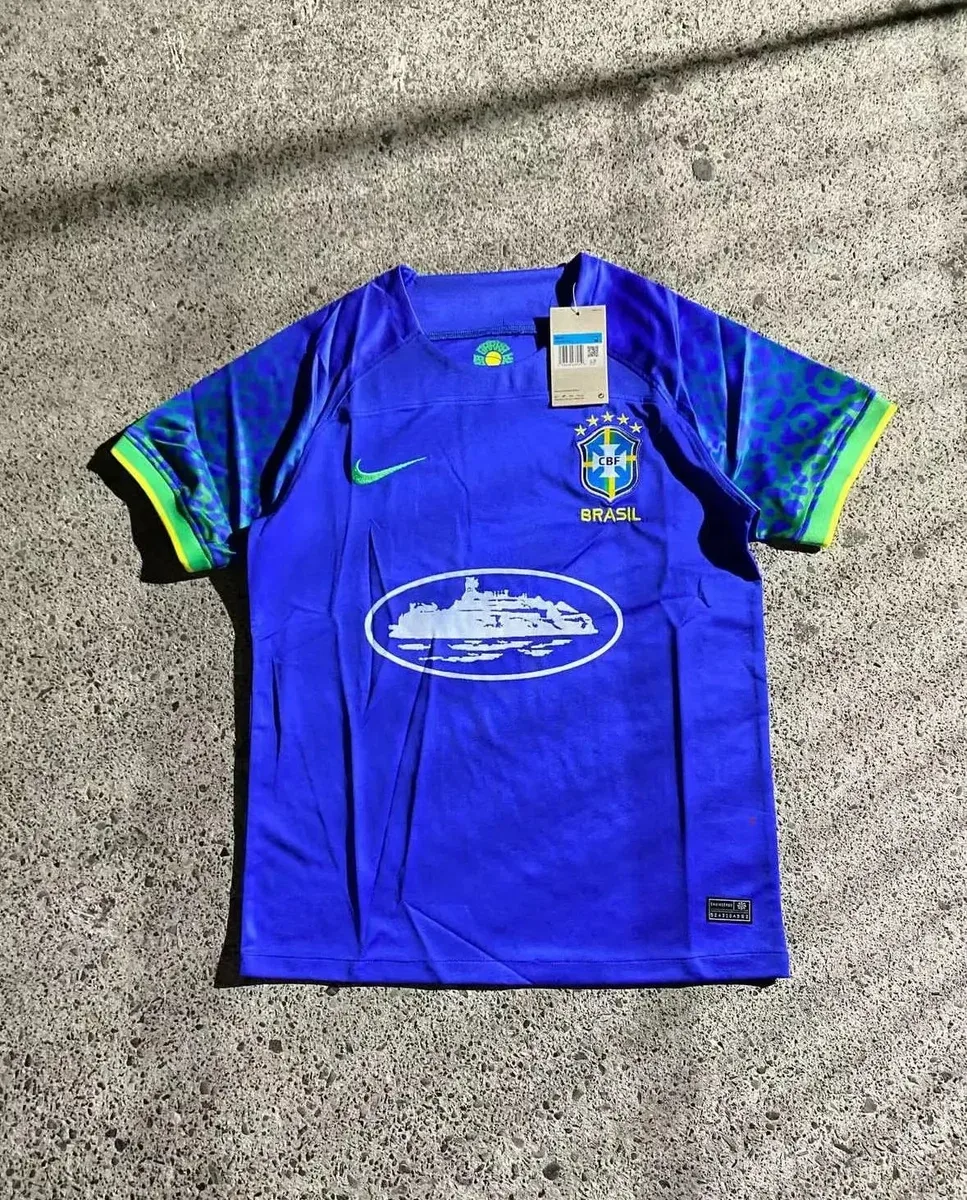 Nike Brazil Jersey Blue/White Sporty Soccer Shirt