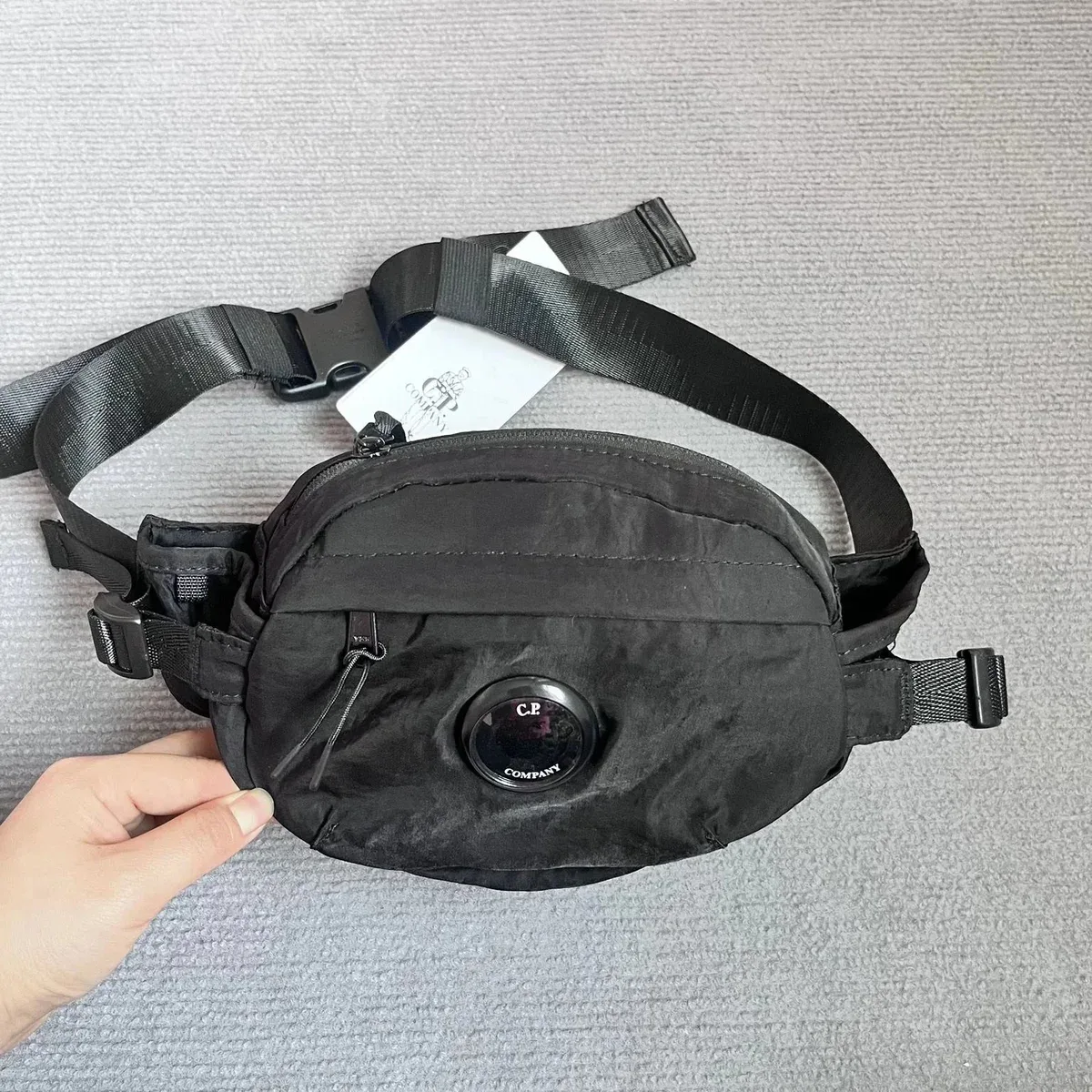 CP Company Goggle Black Belt Bag