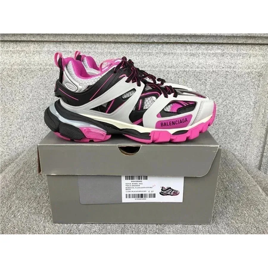 Balenciaga Track Monocolor Fluid Leather Effing Sneakers