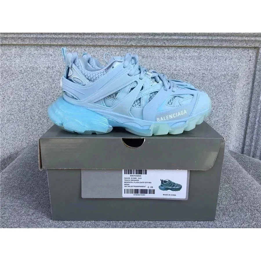 Balenciaga Track Mondool Fluor/Leather Effind Sneakers
