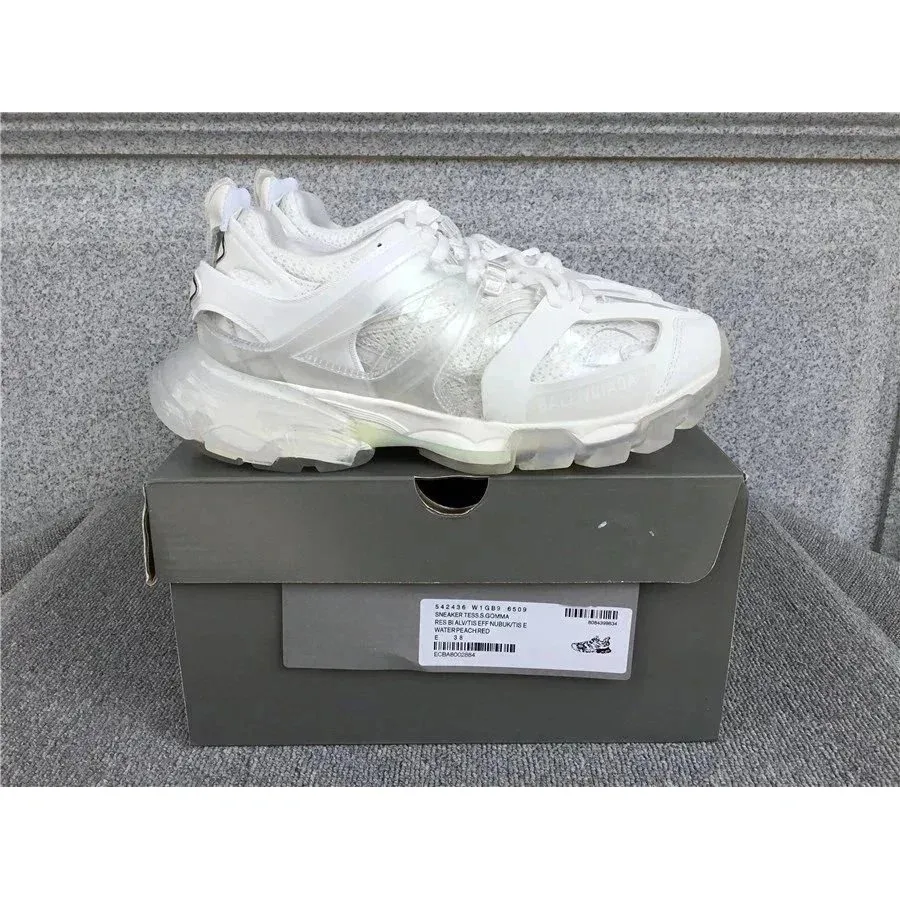 Balenciaga Triple S Tess. Gomma White Waterpeach Sneakers