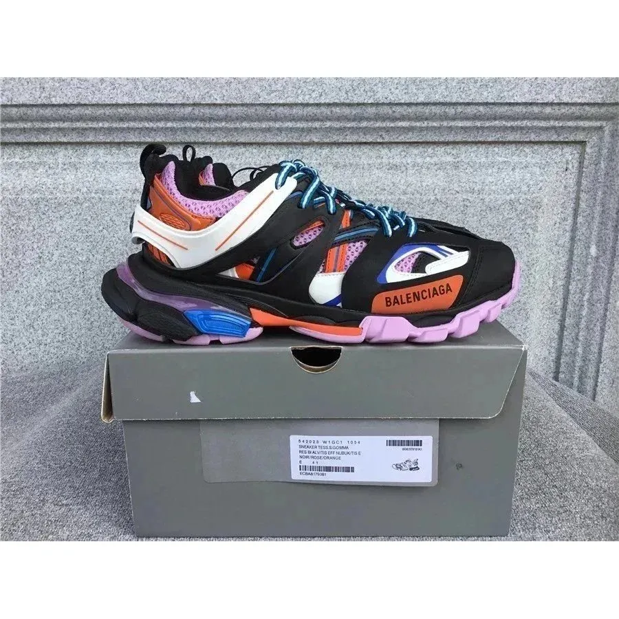 Balenciaga Track.3.0 Tessello Gomma Black/Orange Sneakers