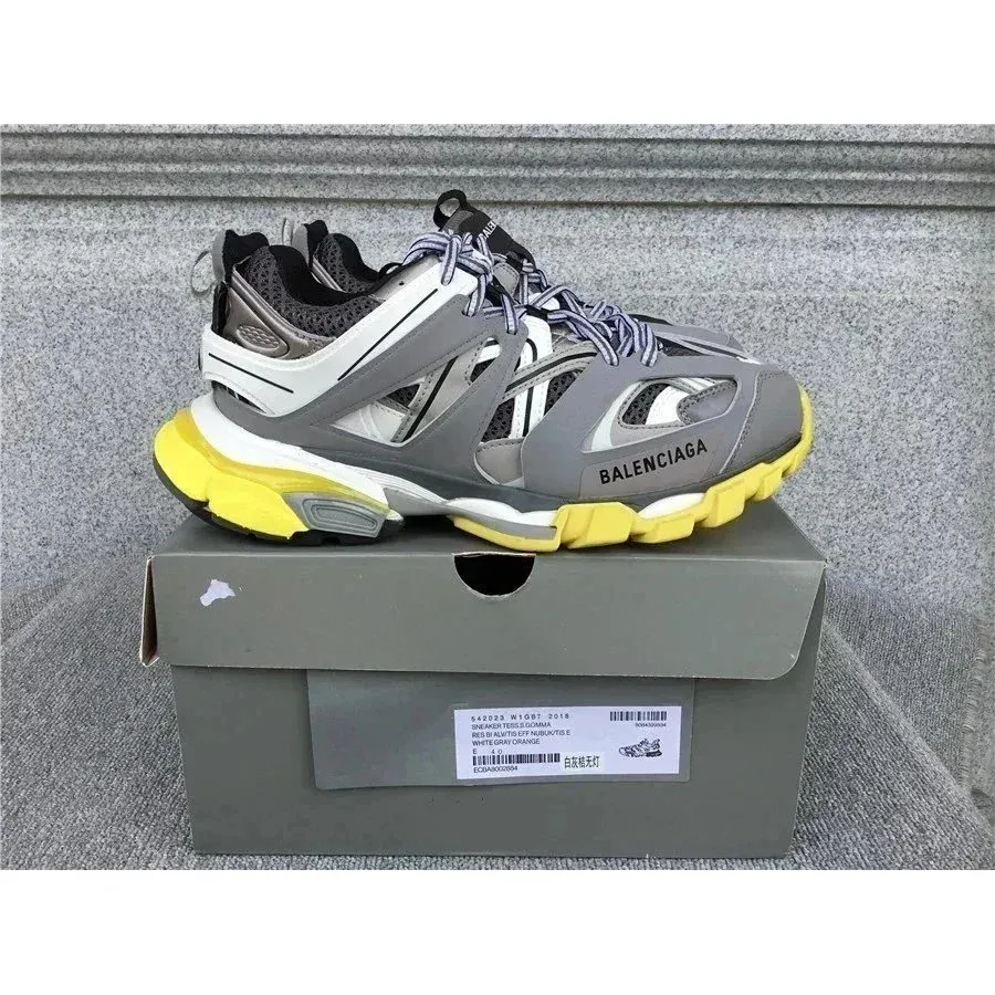 Balenciaga Track.3.0 Tennis Club Grey/Yellow Sneakers